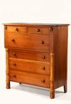 Appraisal: CHEST OF DRAWERS - Circa - cherry chest of drawers