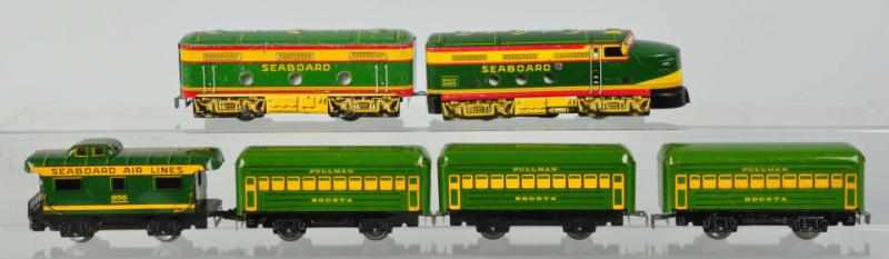 Appraisal: Marx Electric Seaboard Passenger Train Set O-gauge Includes Seaboard two-piece