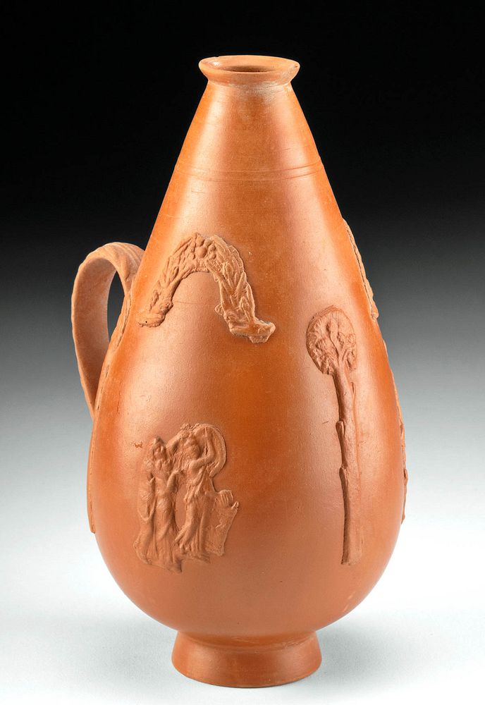 Appraisal: Gorgeous Roman Terra Sigillata Pottery Pitcher Roman Imperial Period ca