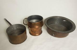 Appraisal: Pieces of Copperware All Zinc Lined - Medium Pot H