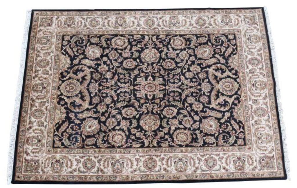 Appraisal: Hand-tied Jaipur rug India approx 'l 'w