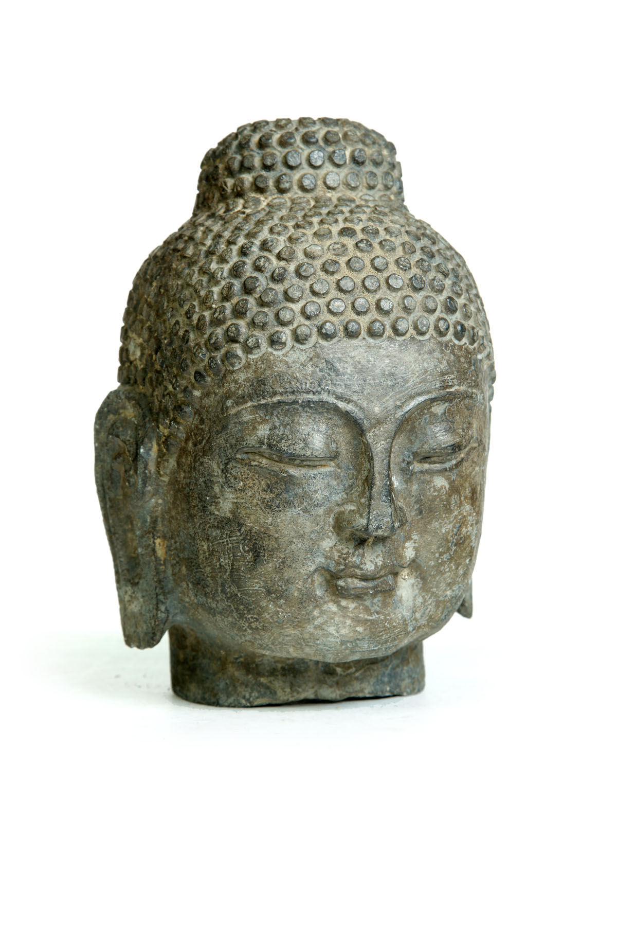 Appraisal: CARVED HEAD OF BUDDHA Attributed to Myanmar Burma th century