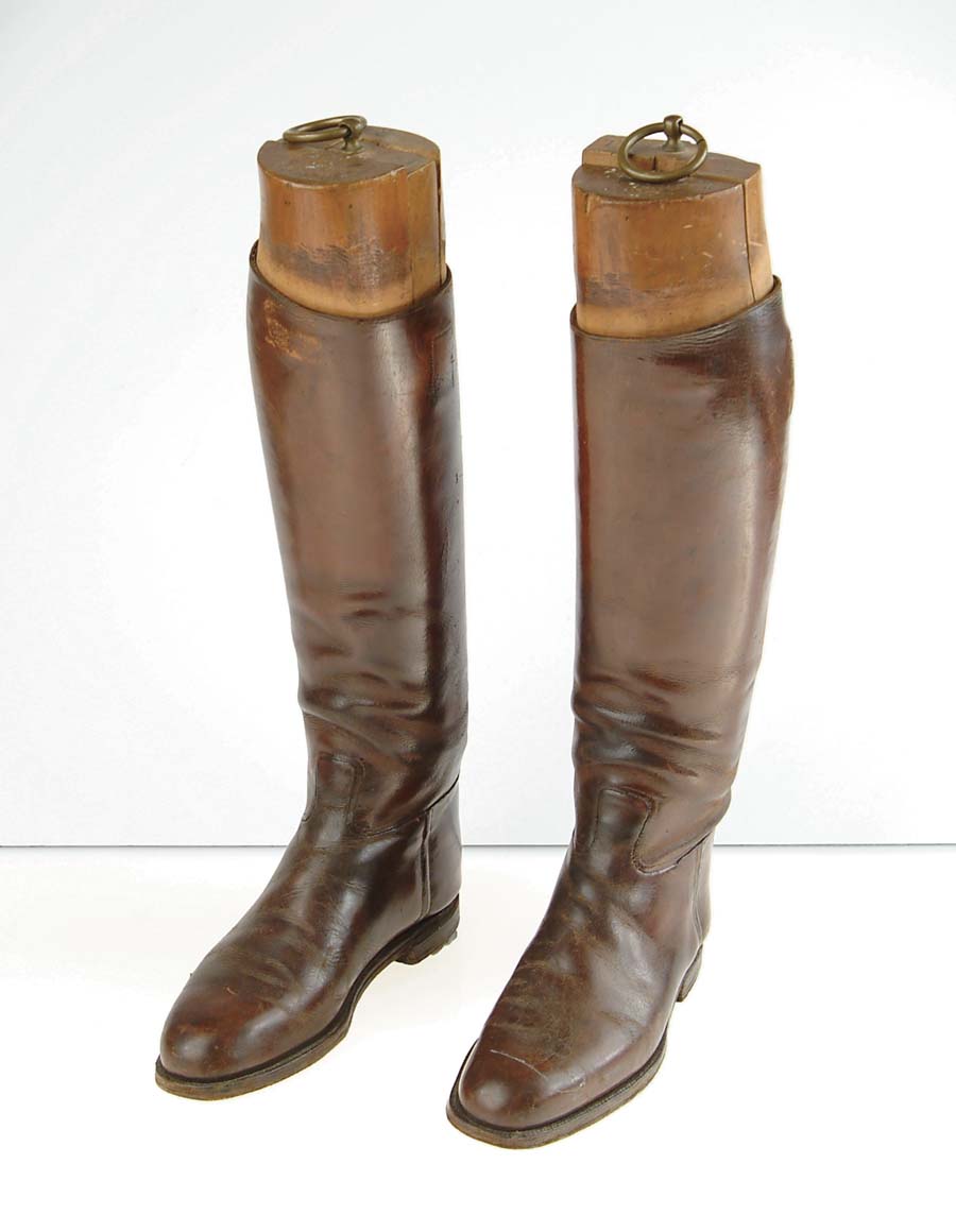 Appraisal: PAIR OF WWI ERA HIGH TOP BOOTS English made brown