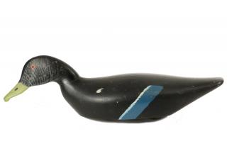 Appraisal: TH C DECOY Black Duck Decoy branded J H WHITNEY