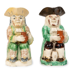 Appraisal: An Enoch Wood-Type Toby Jug and Another Toby Jug Late