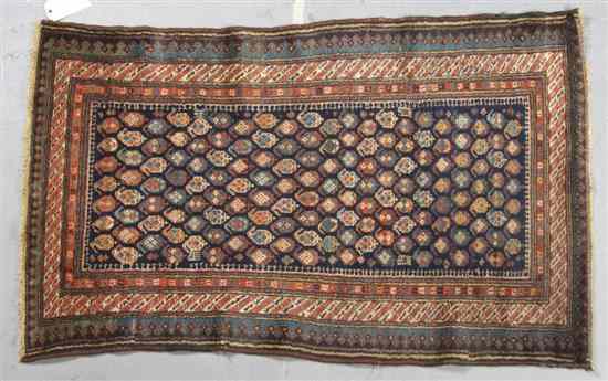 Appraisal: A Hamadan Wool Rug having allover boteh design within multiple