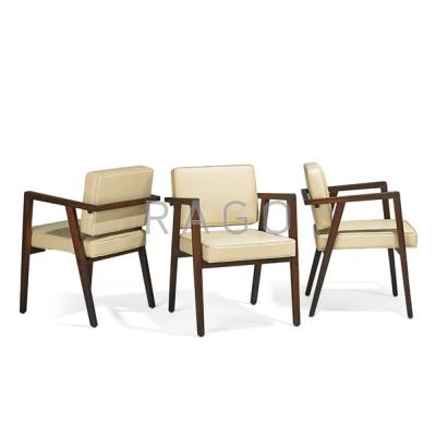 Appraisal: FRANCO ALBINI - KNOLL ASSOCIATES Three armchairs USA Italy s