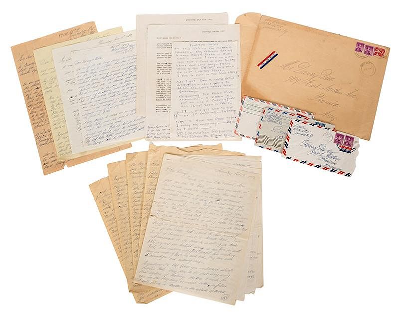 Appraisal: Important Group of Eight Letters from Cardini to Danny Dew