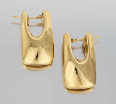 Appraisal: A Ladies' k Gold Pendant Earrings k yellow gold earrings