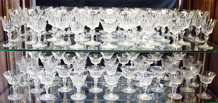 Appraisal: BACCARAT FRENCH CRYSTAL STEMS IN THE PICCADILLY PATTERN To include