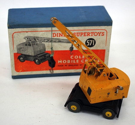 Appraisal: A DINKY SUPERTOYS COLES MOBILE CRANE NUMBER with yellow bodywork