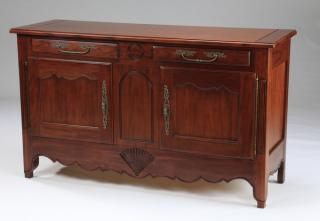 Appraisal: Drexel Heritage console cabinet w French Provincial style console cabinet