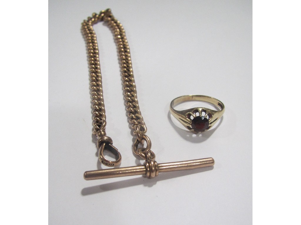 Appraisal: Lot comprising a Victorian ct rose gold graduated curb link