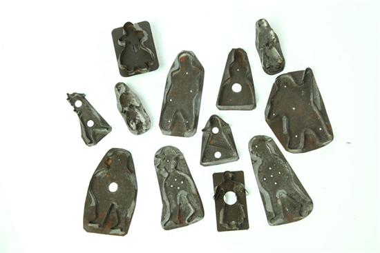 Appraisal: ELEVEN COOKIE CUTTERS American late th-early th century All human