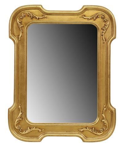 Appraisal: Italian giltwood mirror th c shaped frame with applied filigree