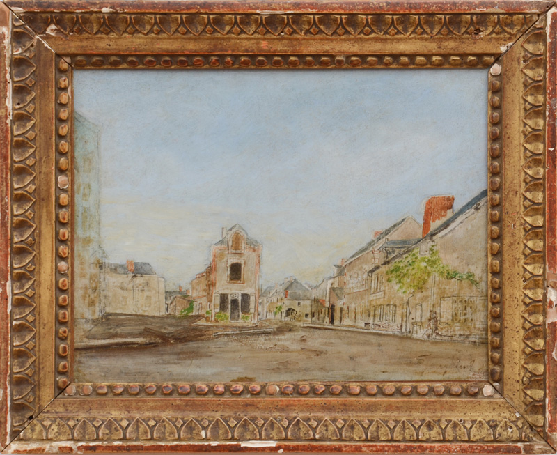 Appraisal: ATTRIBUTED TO JOHAN-BARTHOLD JONGKIND - LA PLACE ST ANDR A