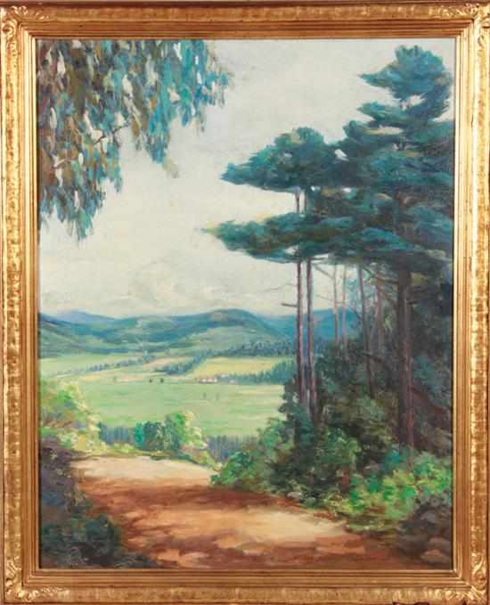 Appraisal: Mary Horton Adriance New York - VIEW OF PASTURES oil