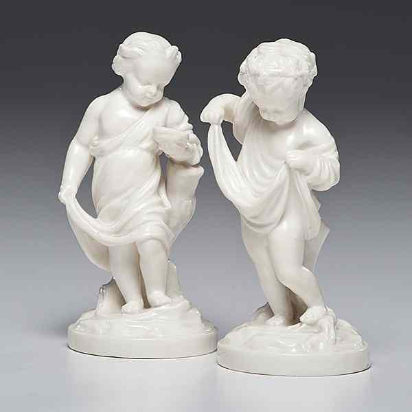 Appraisal: Minton Porcelain Putti English A pair of porcelain putti each