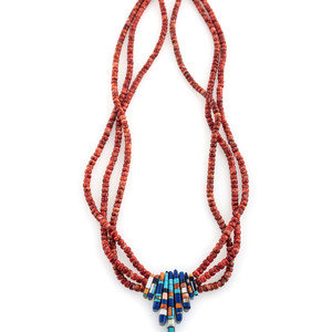 Appraisal: Angie Reano Owen Attributed Kewa th st century Multi-Strand Spiny