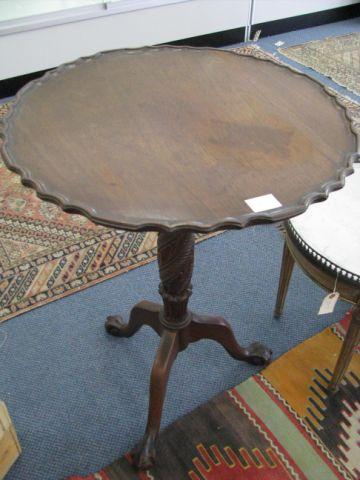 Appraisal: Mahogany Tilt Top Table pie crust top