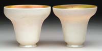 Appraisal: PAIR OF STEUBEN ART GLASS SHADES Nice pair of Steuben