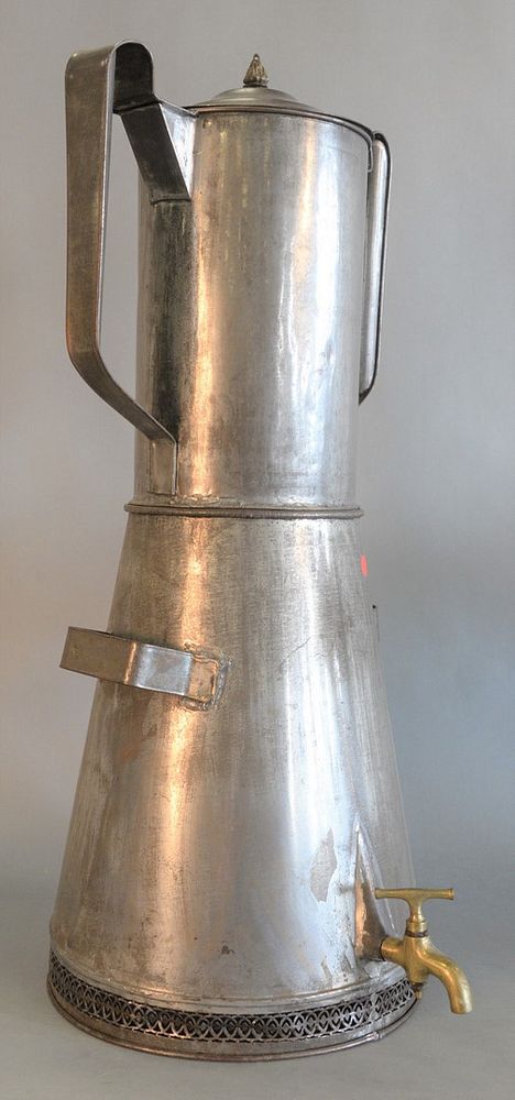 Appraisal: Two piece lot to include Large tole or tin urn