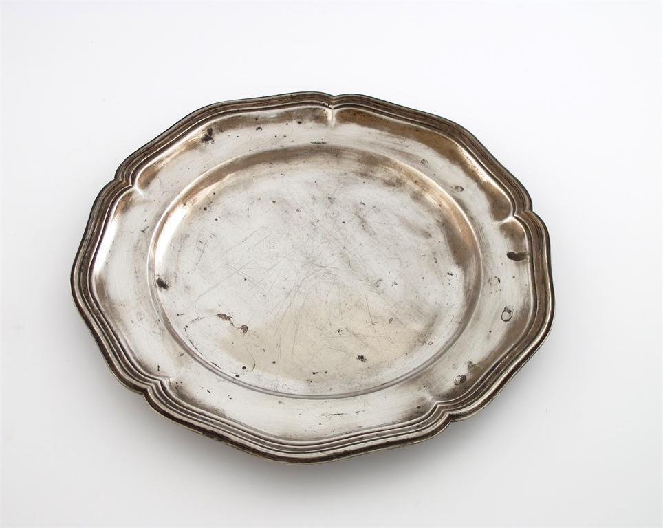 Appraisal: A Danish silver plate