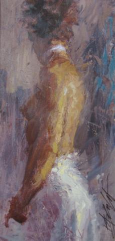 Appraisal: Henry Asencio th Century American x oil embellished giclee signed