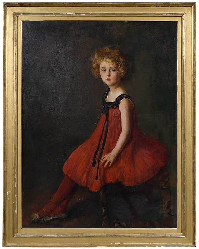 Appraisal: Antonio Barone New York California - The Girl in Red