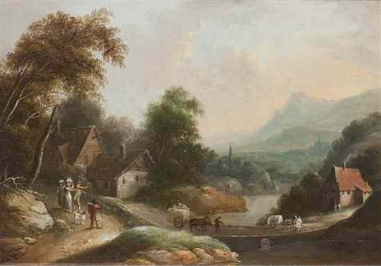 Appraisal: Follower of Philips Wouwermans Dutch - Country Men on Way