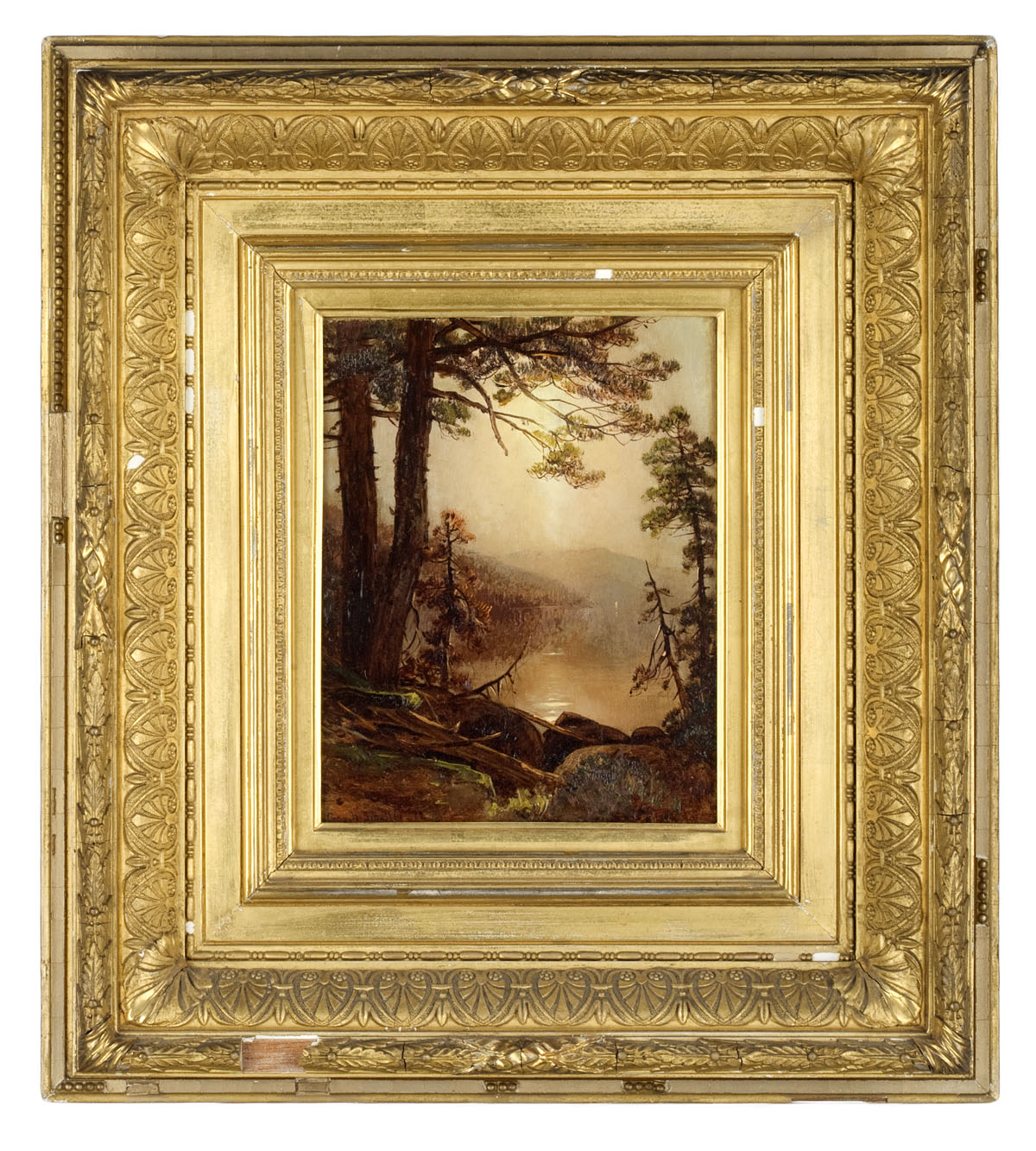 Appraisal: GEORGE HENRY SMILLIE AMERICAN - LANDSCAPE WITH MOUNTAIN LAKE Oil