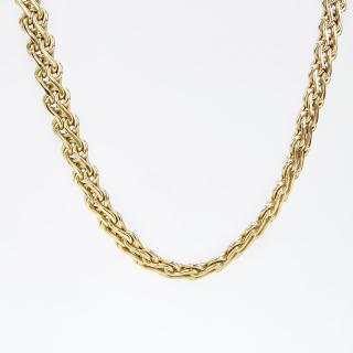 Appraisal: Italian Karat Yellow Gold Link Necklace Italian Karat Yellow Gold