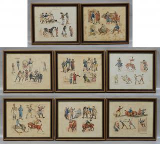 Appraisal: Henry Alken British - color etchings plates from Symptoms of