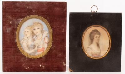 Appraisal: English School th Century Portrait Miniature of Catherine Countess of