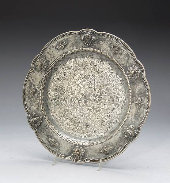 Appraisal: An Italian standard silver plateLate th early th century Of