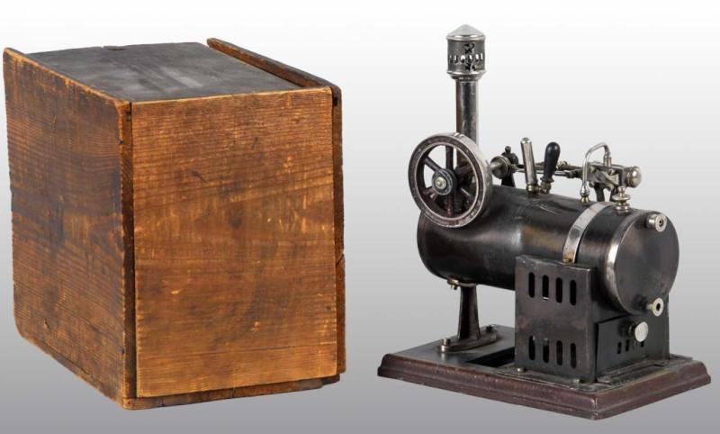 Appraisal: Schoenner No Overtype Steam Engine Description Includes original wood box