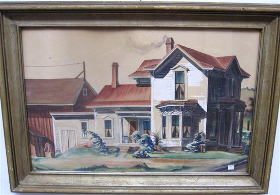 Appraisal: COYE LEE BROWN AMERICAN - Bright House Signed and dated