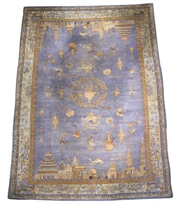 Appraisal: A Tainjin Chinese carpet twentieth century x inches x cm