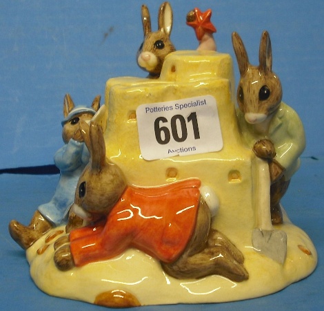 Appraisal: Royal Doulton Bunnykinns Sandcastle Moneybox DB Boxed with Certificate