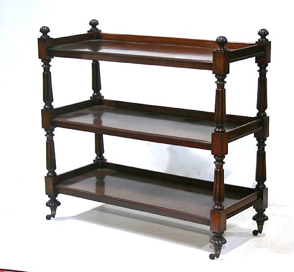 Appraisal: A William IV mahogany server height in width in depth