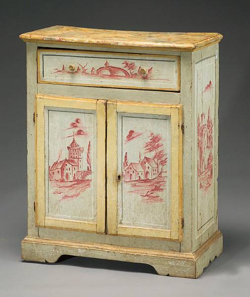 Appraisal: An Italian Neoclassical parcel gilt faux marble and polychrome decorated