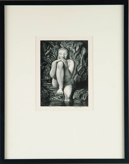 Appraisal: ROCKWELL KENT American - SUSANNA Pencil signed lithograph Black and