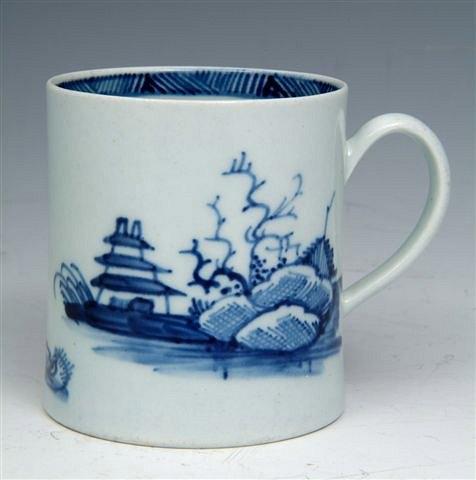 Appraisal: A SMALL CHAFFERS MUG painted with the 'Two Men On