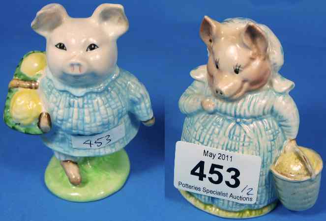 Appraisal: Beswick Beatrix Potter Figures Aunt Pettitoes and Little Pig Robinson