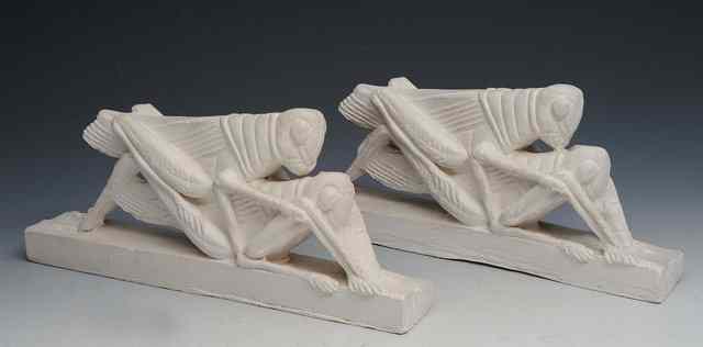 Appraisal: Eduardo Paolozzi British - Copulating Locusts two plaster models each