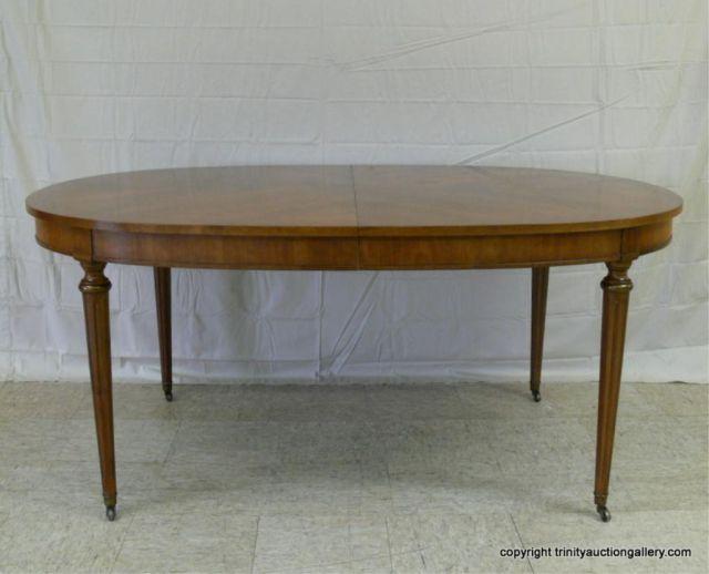 Appraisal: Walnut Formal Dining Table Length Extensions - Belvedere style '-