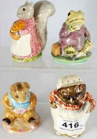 Appraisal: Royal Albert Beatrix Potter Figures Jeremy Fisher Mrs Tiggywinkle Goody