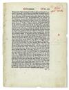 Appraisal: CAXTON WILLIAM Higden Ranulph Leaf from the first edition of