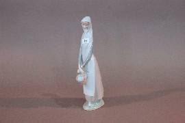 Appraisal: A Lladro figure of a girl with a basket