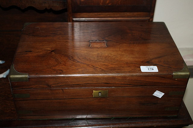 Appraisal: A GEORGIAN MAHOGANY TEA CADDY two writing slopes and two